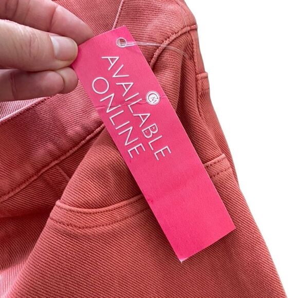 SPANX Jean-ish® Ankle Leggings Island Red Large NWT - Picture 6 of 6